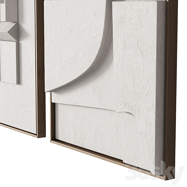 298 frame artwork 08 modern painting by iola studio 02 3D Model Free