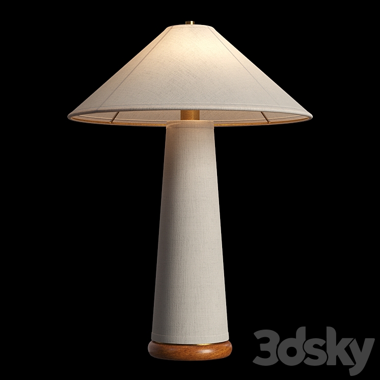 Ombra White Table Lamp 3D Model