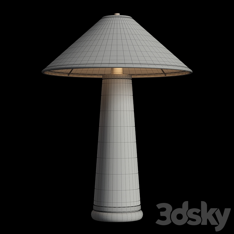 Ombra White Table Lamp 3DS Max