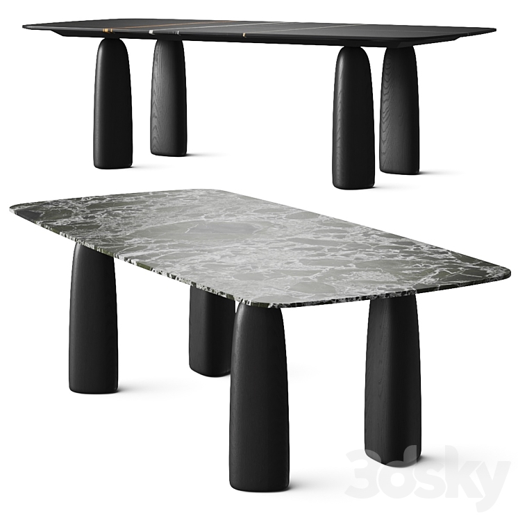 Poliform Monolith Dining Table 3D Model