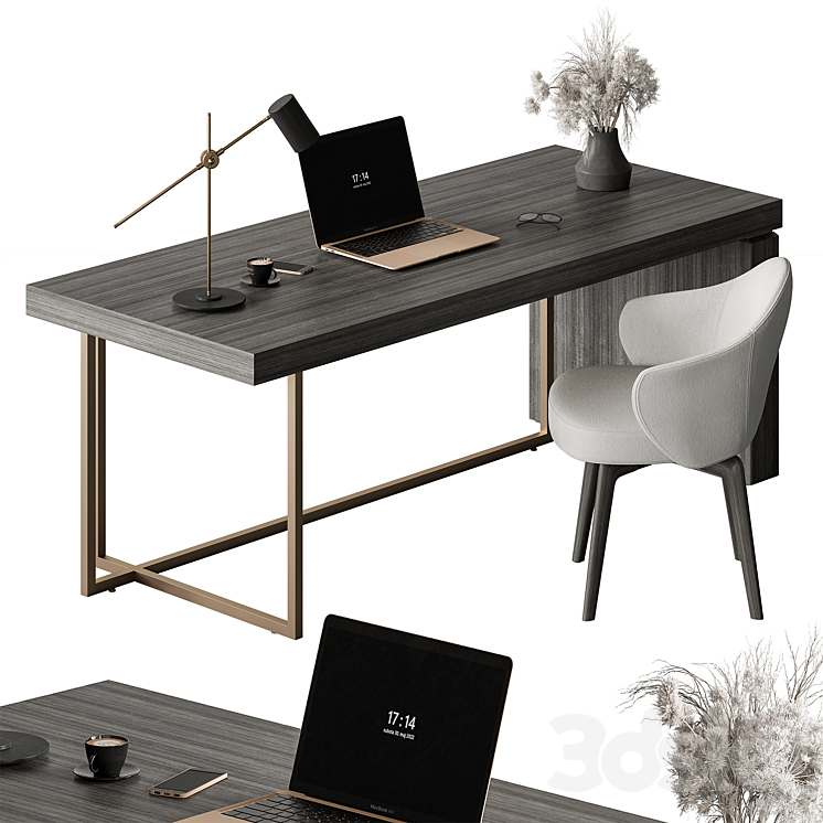 Writing Table – Office Furniture 448 3D Model