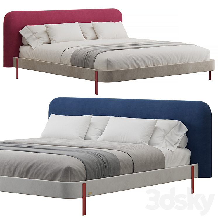 Todi bed by Como Casa 3D Model