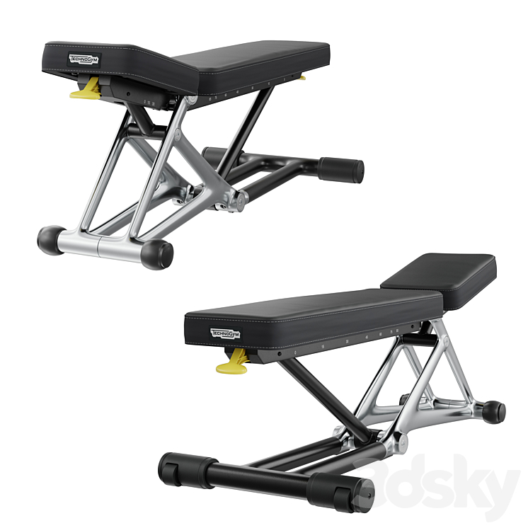 Technogym Bench Personal 3DS Max Model - thumbnail 2