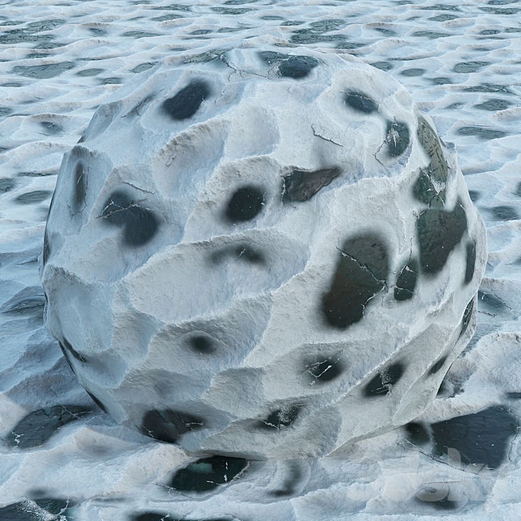 Ice with Snow 3DS Max Model - thumbnail 2