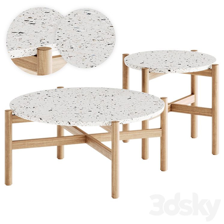 Pola Coffee Tables by Kave Home 3D Model