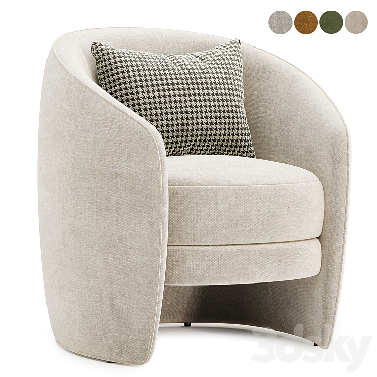 Richmond Interiors Fenna Armchair 3D Model