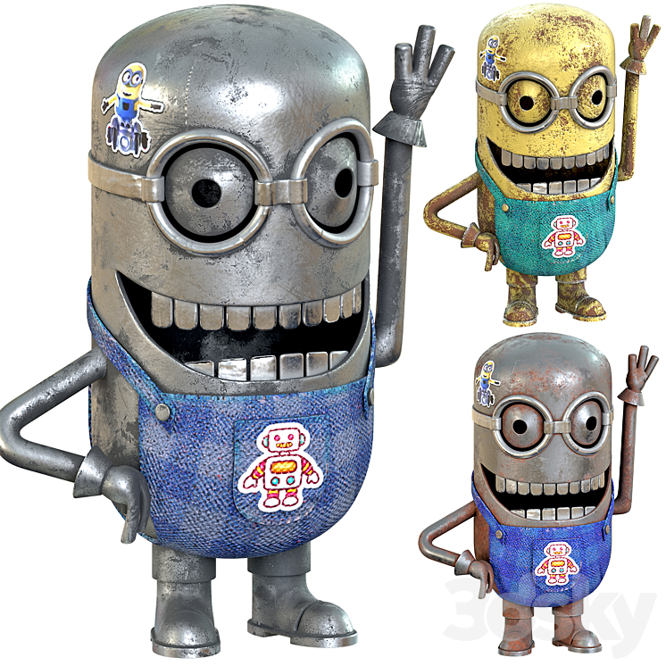 minion robot - Sculpture - 3D model