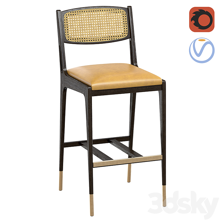 Bar stool BITE 3D Model