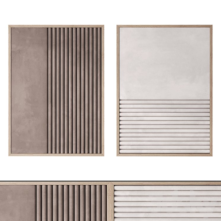 Wall decorative artwork by Karimoku 3D Model