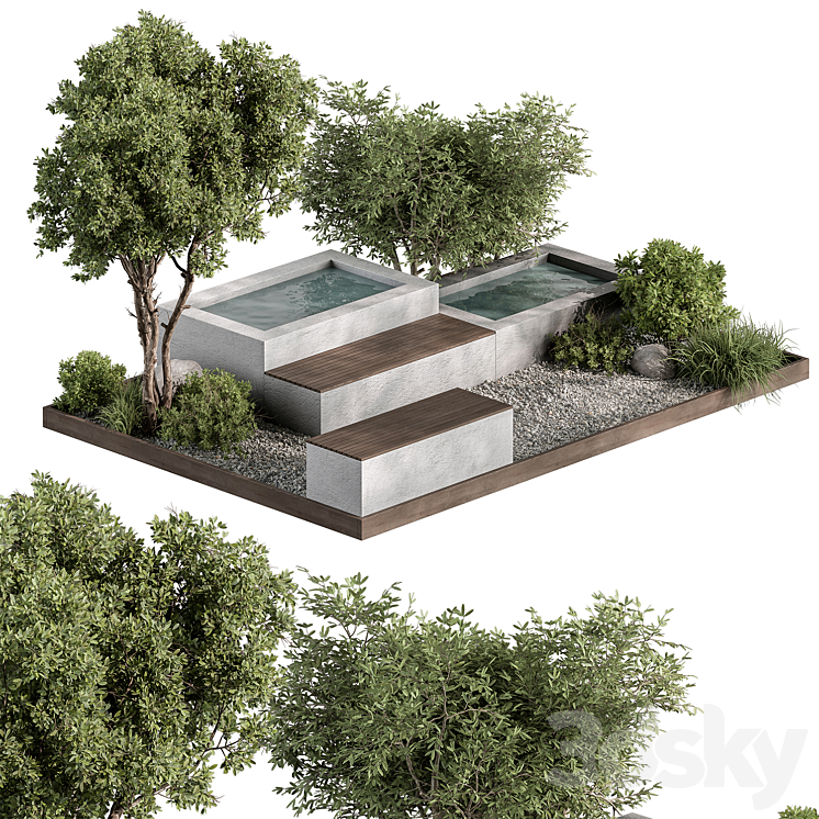 Landscape Furniture Backyard 82 3D Model