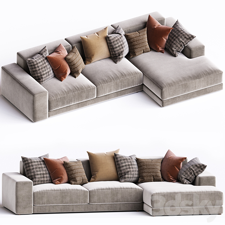 Sofa from collection corona #10 3D Model