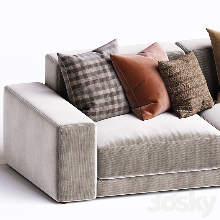 Sofa from collection corona #10 3DS Max - thumbnail 2