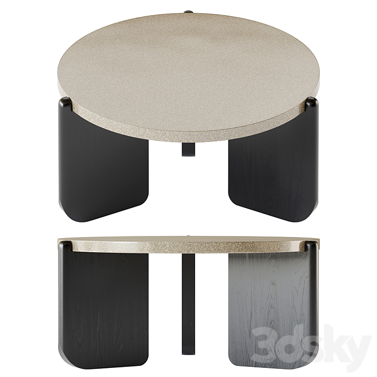 Skatch Coffee Table 3DS Max Model - thumbnail 2