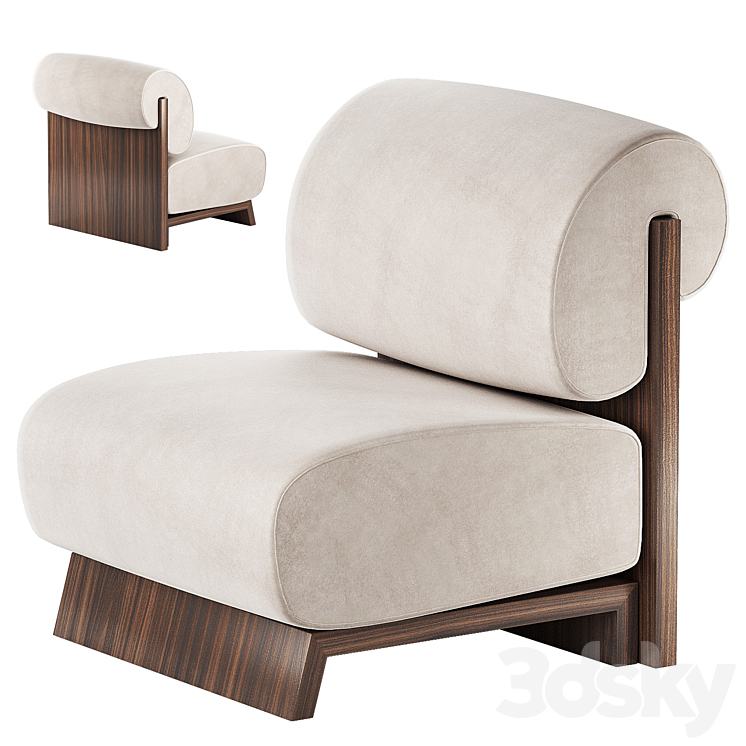 Viana easy chair by Wonatti 3D Model