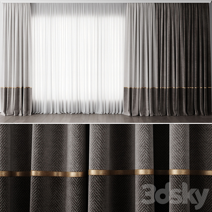 Curtain for Interior 088 3DS Max Model - thumbnail 1