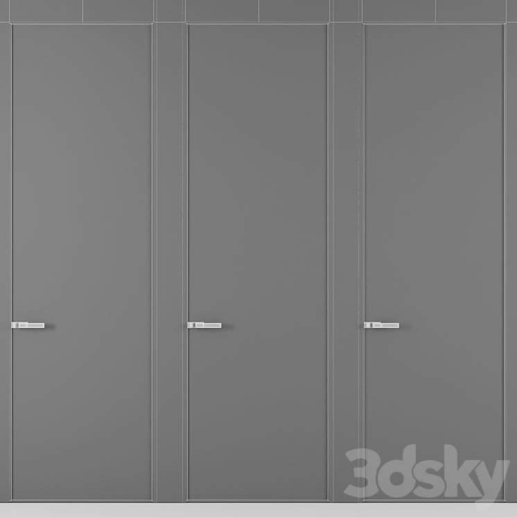 Door set №4 3D Model Free