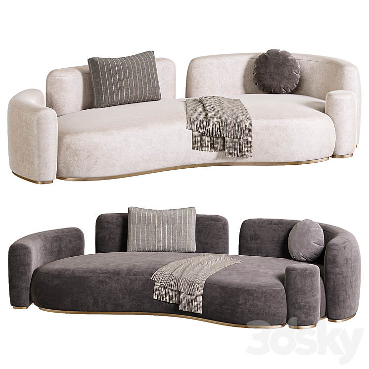 DAYBED BABA sofa 3DS Max Model - thumbnail 1