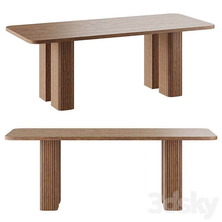Dining table for 6/8 persons Lazar 3D Model
