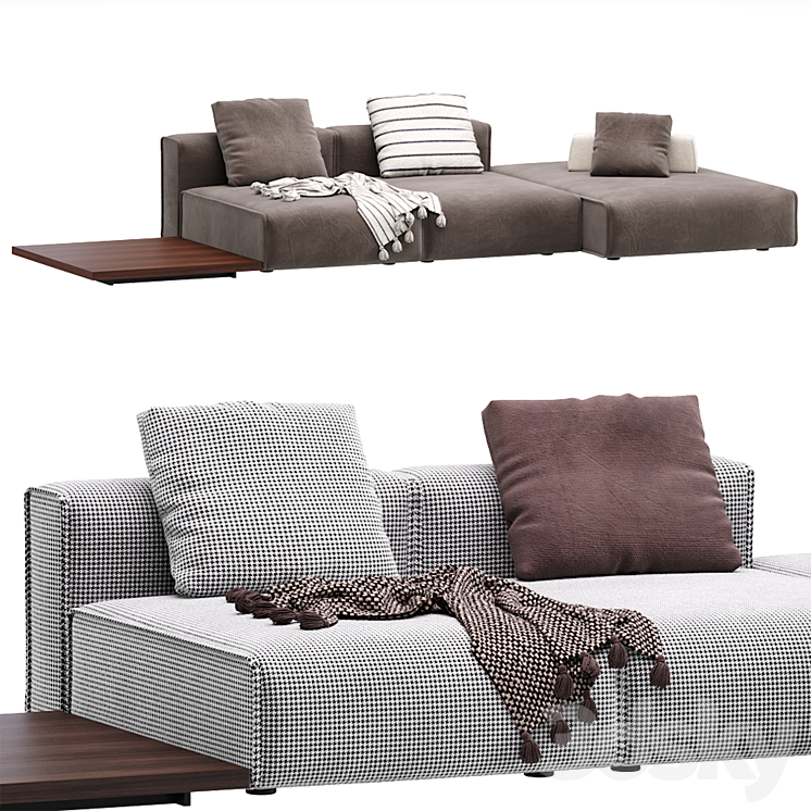 Niveaux Modular Sofa By Lema 3D Model Free