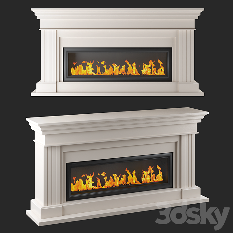 Fireplace RealFlame Ontario 42 3DS Max Model - thumbnail 1