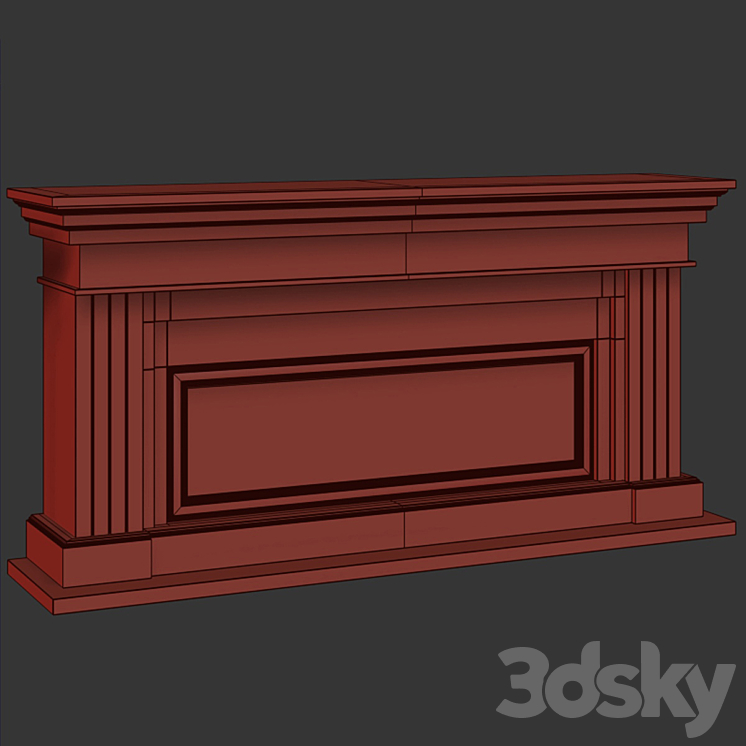 Fireplace RealFlame Ontario 42 3DS Max Model - thumbnail 2