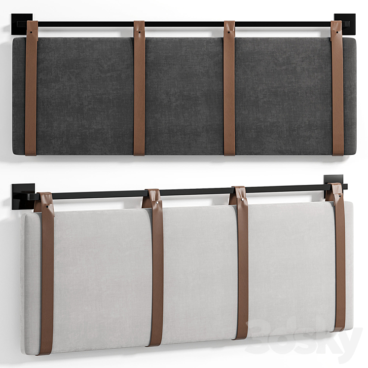 Upholstered Wall Mount Floating Headboard By Nathanjames 3D Model Free