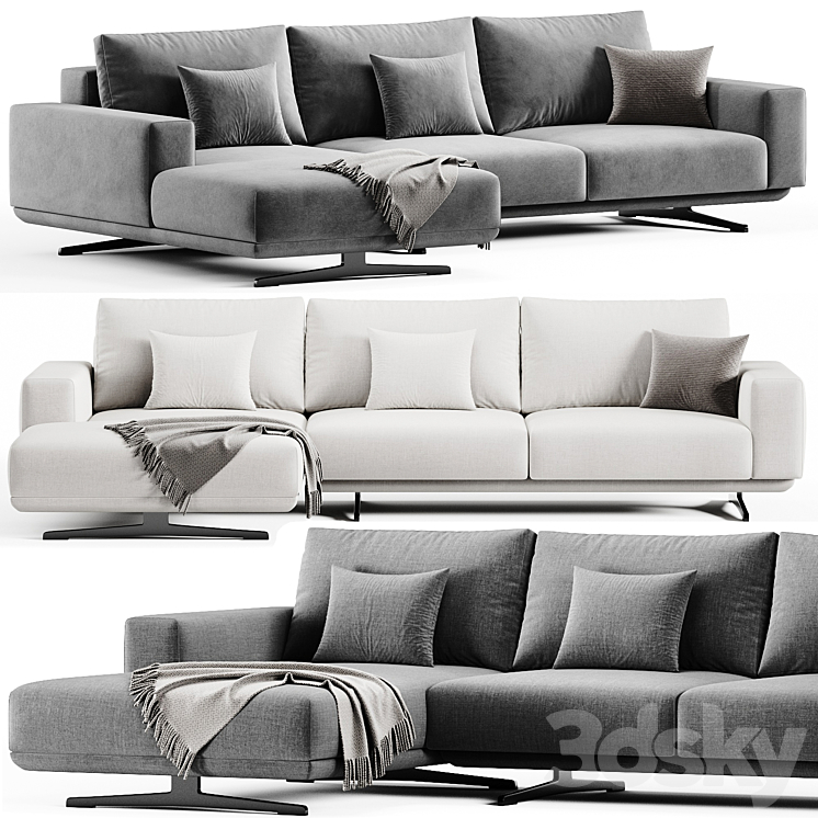 Zillis Corner Sofa By Skdesign 3D Model