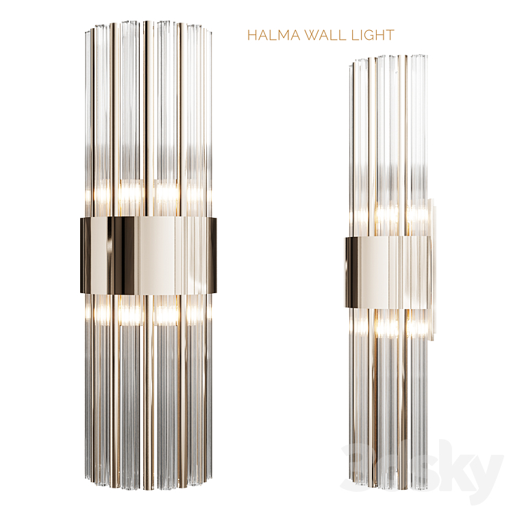 HALMA WALL LIGHT _ CASTRO Lighting 3D Model