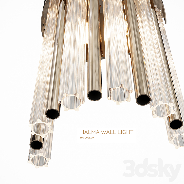 HALMA WALL LIGHT _ CASTRO Lighting 3DS Max - thumbnail 2