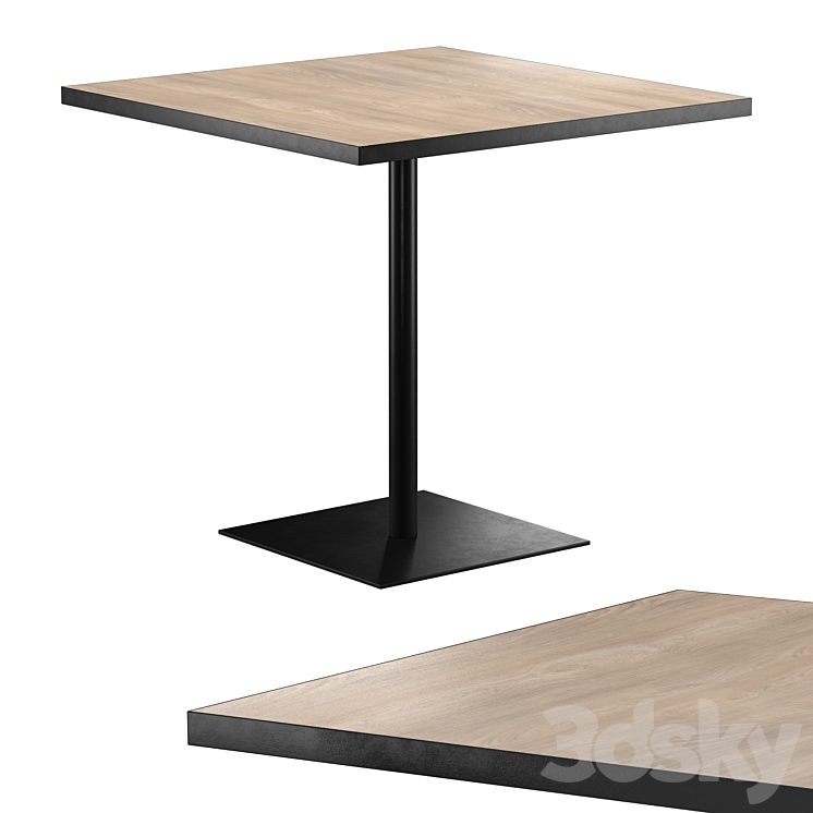 WIDE Square table 3D Model