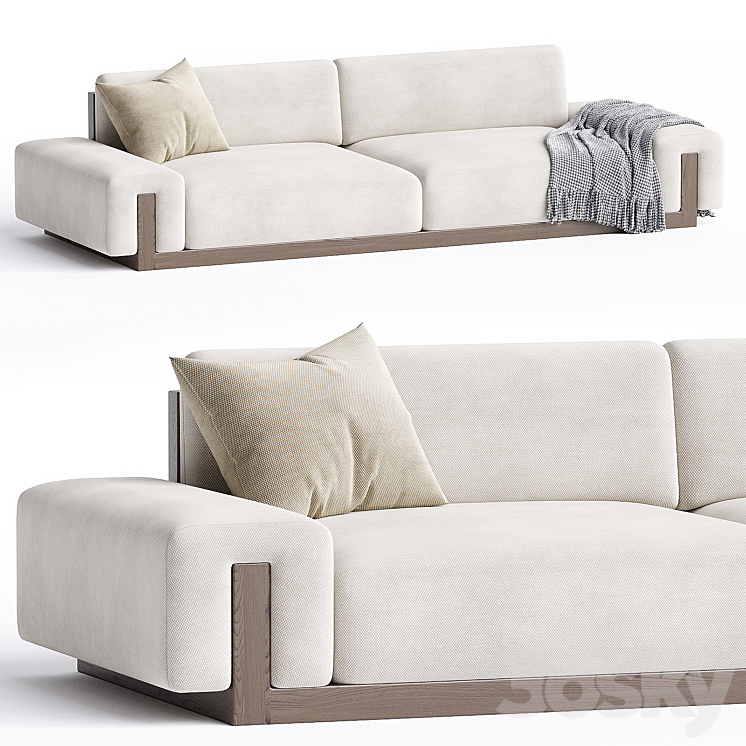 THIERRY LEMAIRE U Sofa 3DS Max Model - thumbnail 1