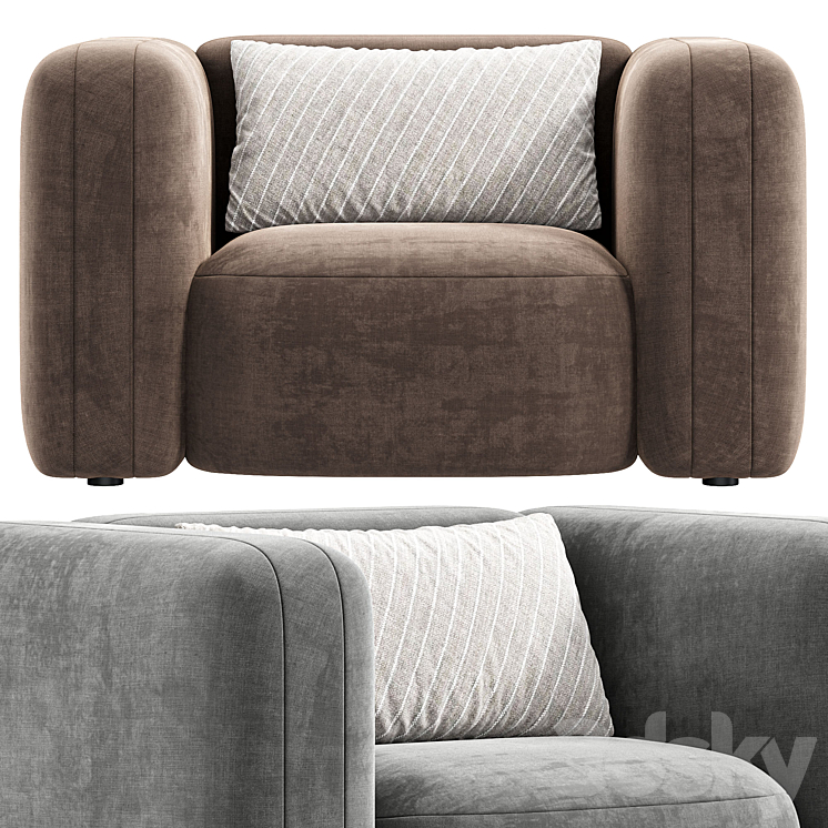 Nara Swivel Chair Gibson Wheat By Highfashionhome 3D Model