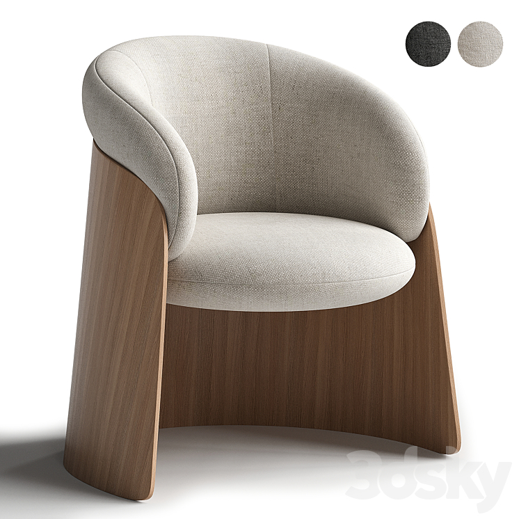 GINGER MADERA Chair 3D Model