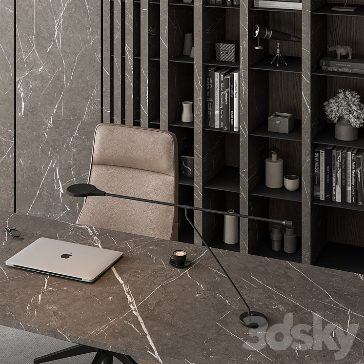Boss Desk - Office Furniture 475 3D Model Free