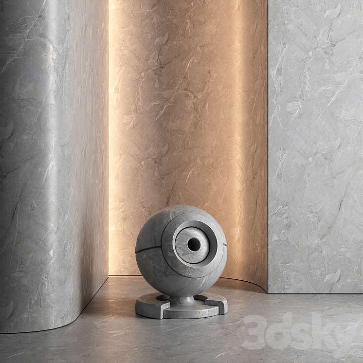 Marble set 3D Model Free