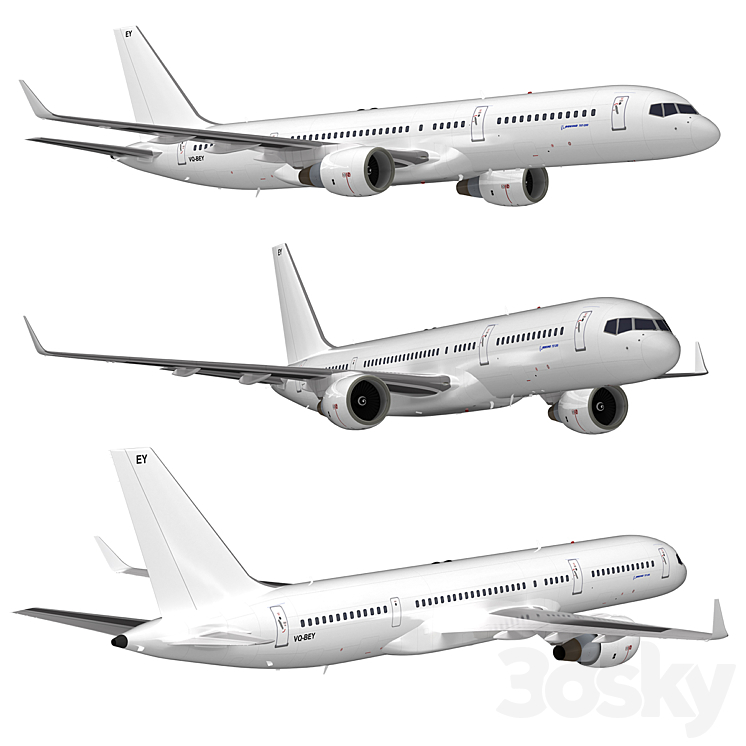 Boeing 757-200 3DS Max - thumbnail 2