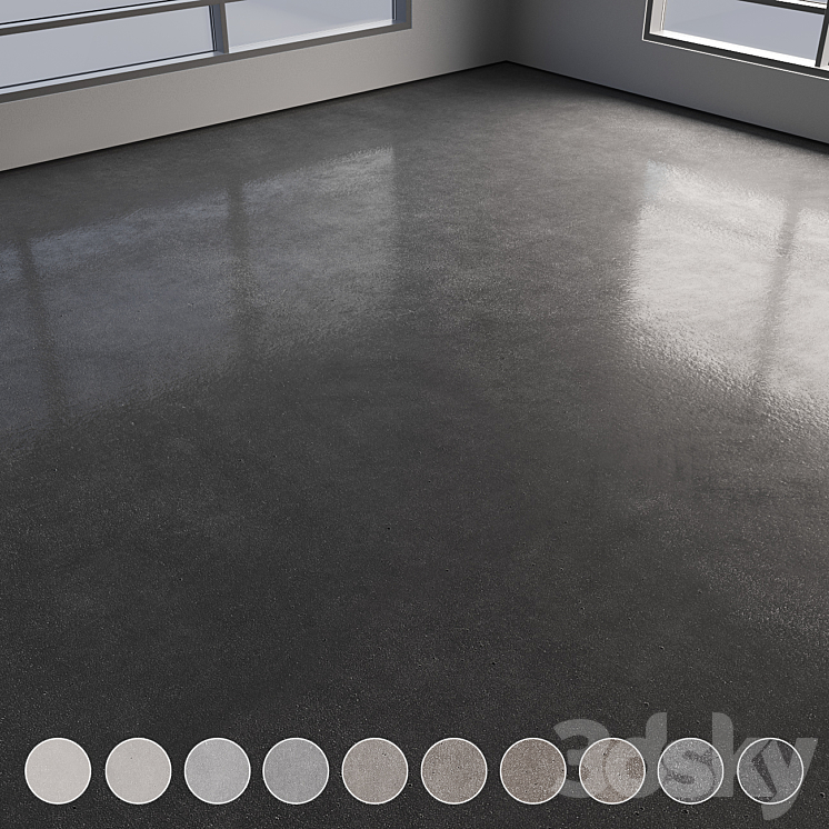 Self-leveling concrete floor No. 27 3D Model