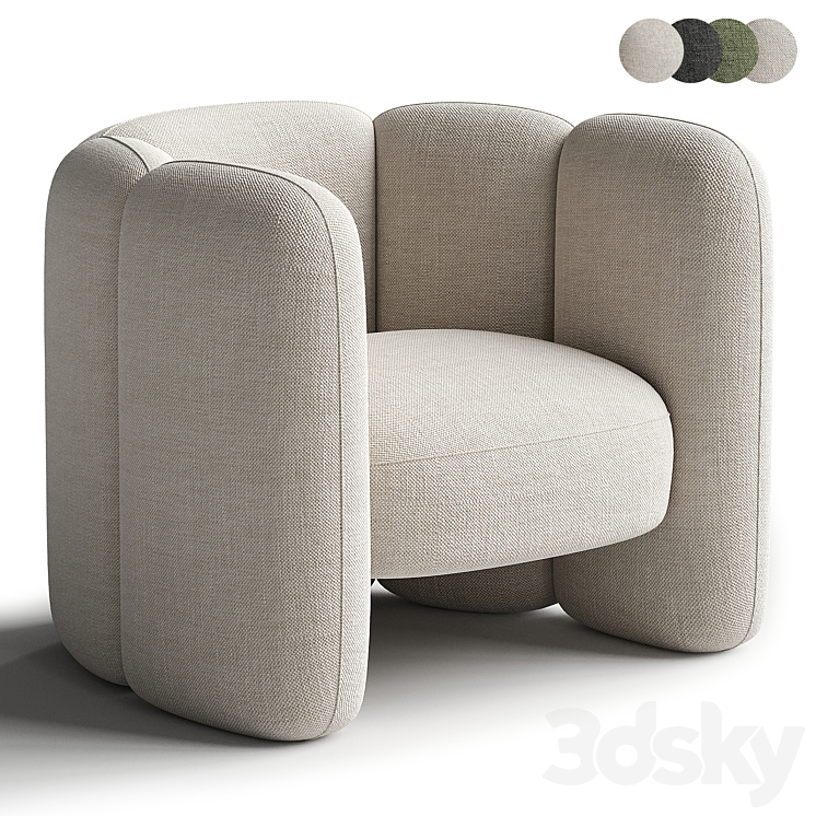 Mila Chair by Eny Lee Parker 3DS Max Model - thumbnail 1