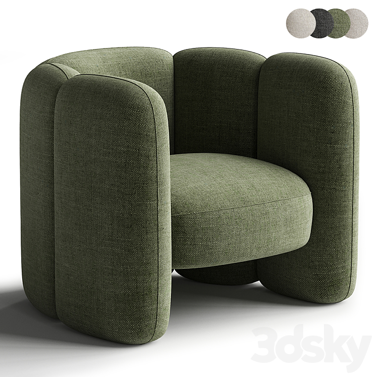 Mila Chair by Eny Lee Parker 3DS Max Model - thumbnail 2