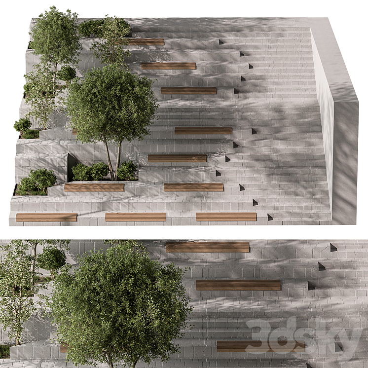 Town Landscape – Urban Environment 63 3D Model