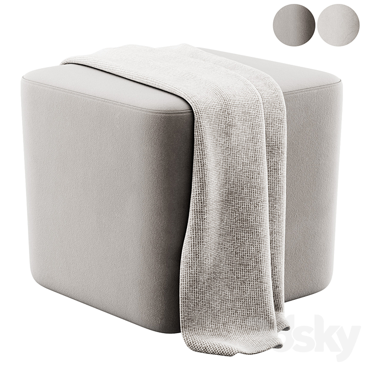 Pouffe Puzzle by Luxy 3D Model Free