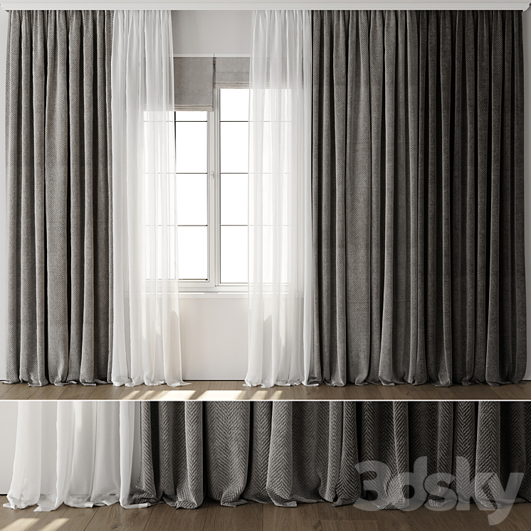 Curtain for Interior 107 3D Model
