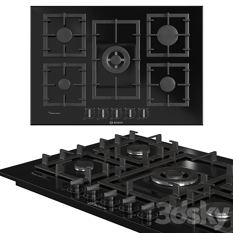 Bosch kitchen appliance Set01 3DS Max Model - thumbnail 2