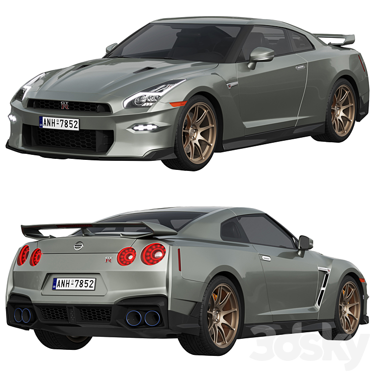 Nissan GT-R 2024 3D Model Free