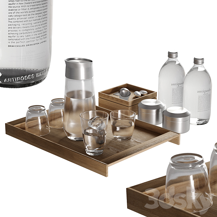 Decorative set 04 3D Model