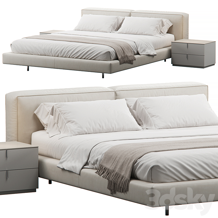 Zenit Bed by Desiree 3DS Max Model - thumbnail 1