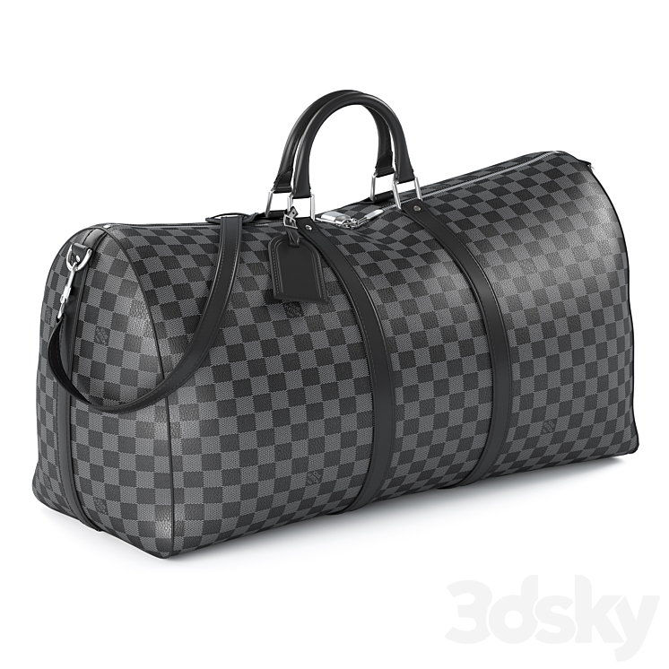 LOUIS VUITTON Keepall 60 Black 3D Model