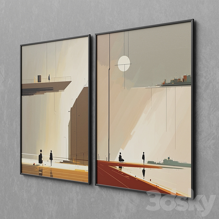 Abstract paintings 59 3DS Max Model - thumbnail 2