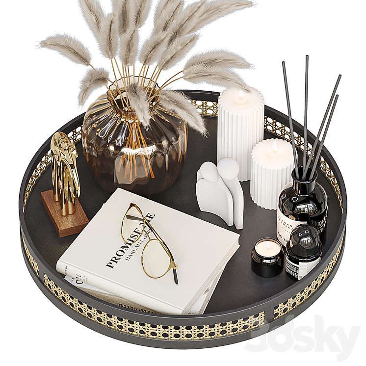 Decorative set-3 3D Model Free