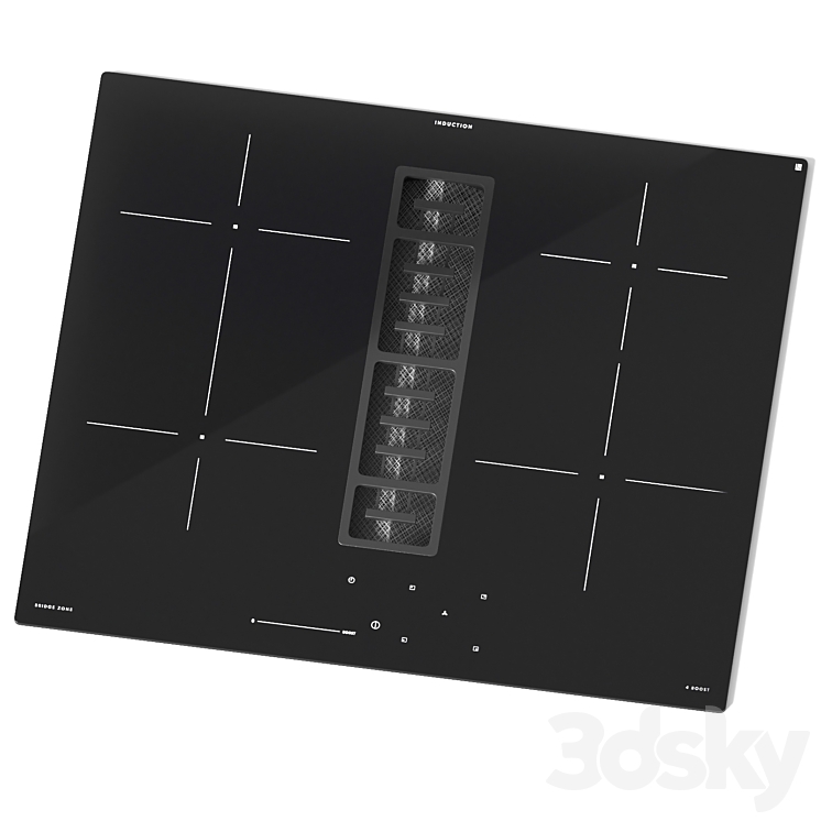 IKEA FORDELAKTIG electric hob - Kitchen appliance - 3D model